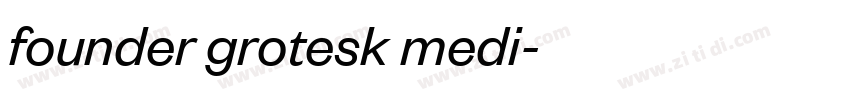 founder grotesk medi字体转换